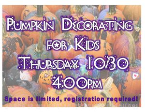 Pumpkin Decorating f Pumpkin Decorating f